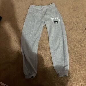 Refuge size small grey miami 07 sweatpants